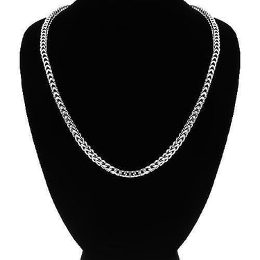 14K Solid White Gold Mens Franco Chain 3 mm